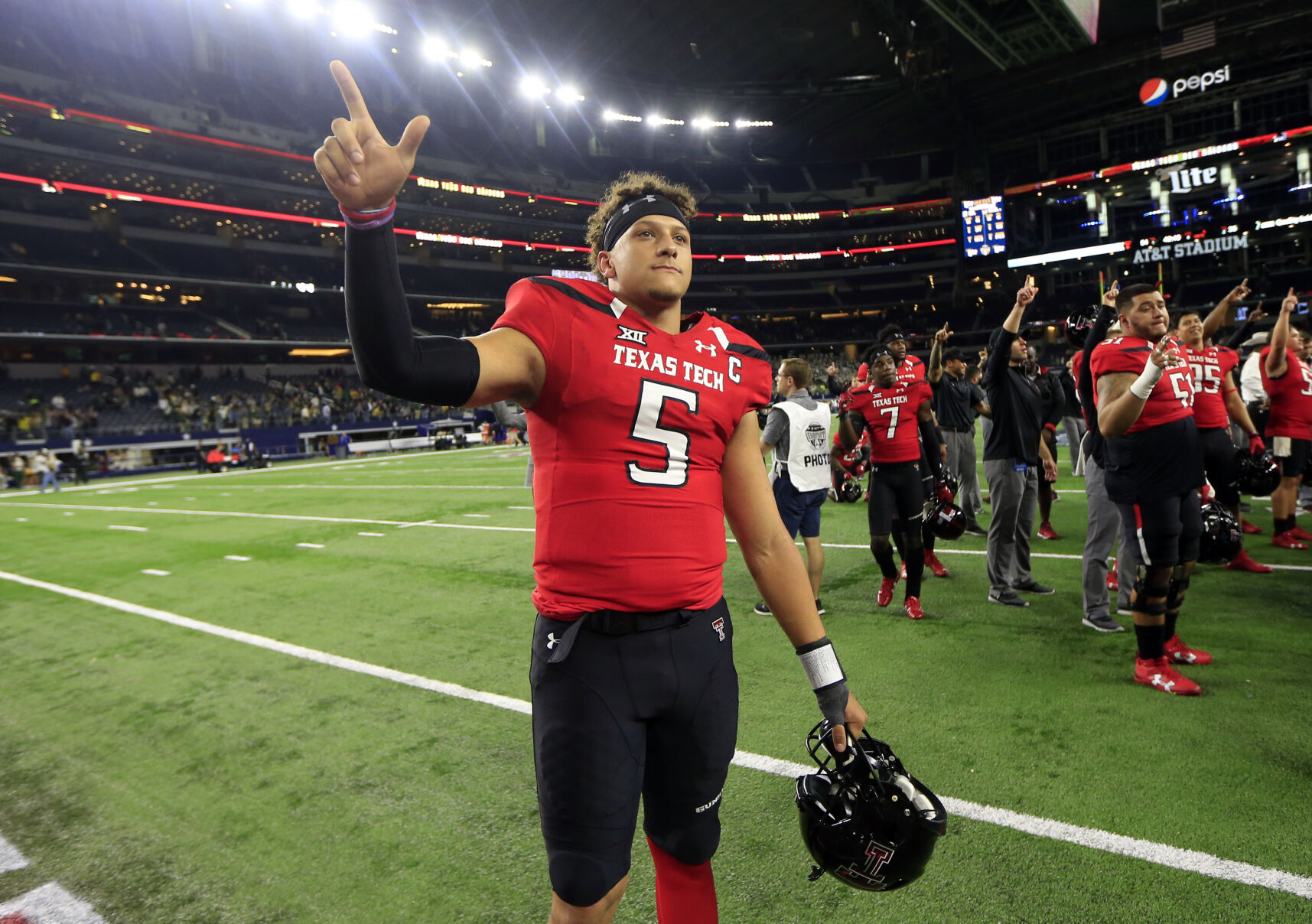 10. Patrick Mahomes (Texas Tech quarterback, 2014-16)